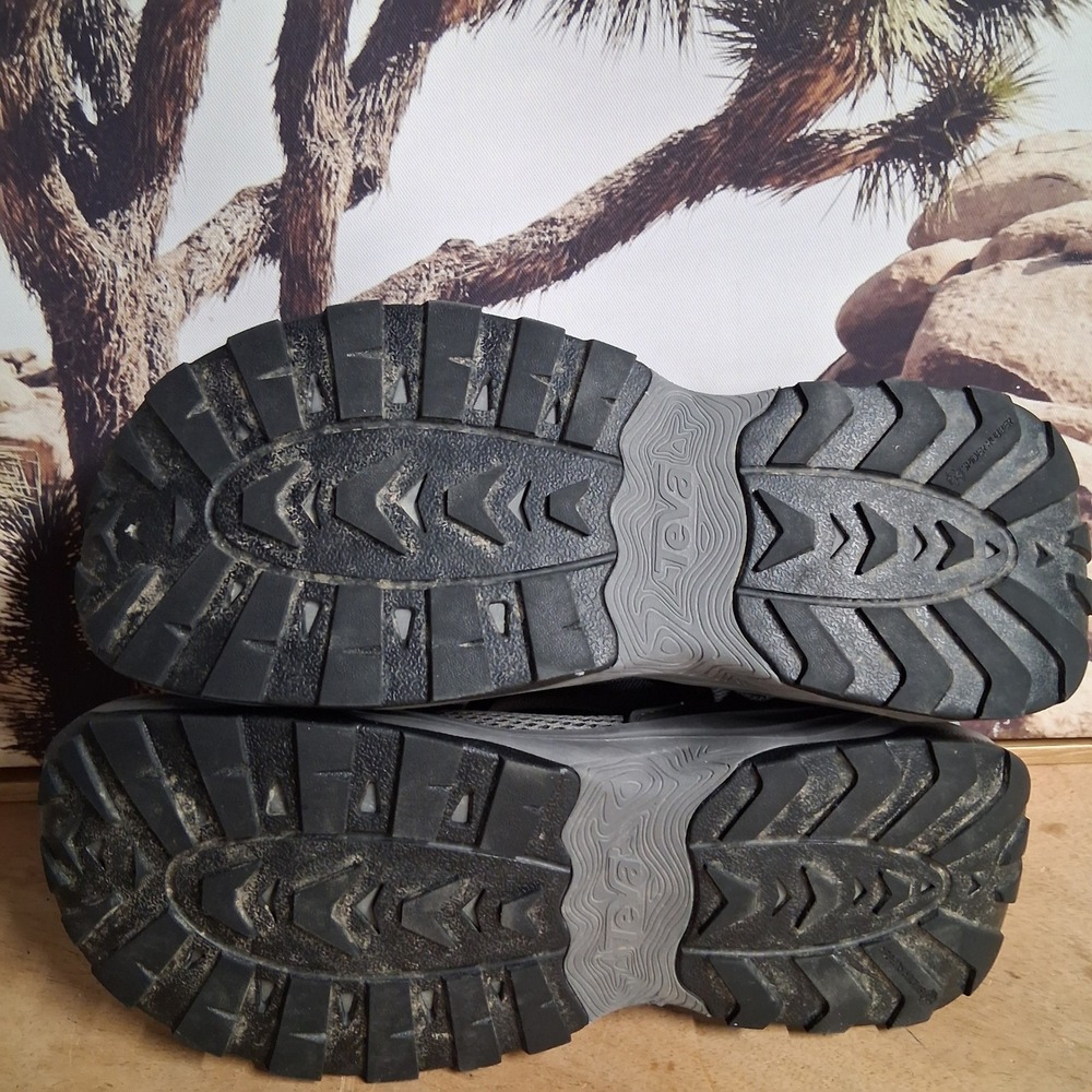 Teva Omnium 2 Mens Grey Black Hybrid Hiking Water Sandals Shoes 1019160 Size 12 - Picture 5 of 11